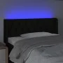 Kopfteil aus schwarzem Stoff mit LED 103x16x78/88 cm von , Kopf- und Fußteile - Ref: Foro24-3123564, Preis: 52,07 €, Rabatt: %