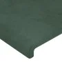 Dark green velvet bed frame with headboard 90x190 cm by , Beds and slatted bases - Ref: Foro24-3125608, Price: 156,32 €, Disc...