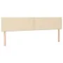 Cama box spring con colchón tela color crema 160x200 cm de , Camas y somieres - Ref: Foro24-3126178, Precio: 504,33 €, Descue...
