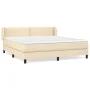 Box spring bed with cream fabric mattress 180x200 cm by , Beds and slatted bases - Ref: Foro24-3126186, Price: 548,15 €, Disc...
