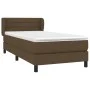Box spring bed with dark brown fabric mattress 80x200 cm by , Beds and slatted bases - Ref: Foro24-3126280, Price: 306,98 €, ...