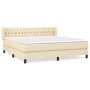 Box spring bed with cream fabric mattress 180x200 cm by , Beds and slatted bases - Ref: Foro24-3126506, Price: 584,48 €, Disc...
