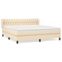 Boxspringbett mit cremefarbener Stoffmatratze 180x200 cm von , Betten und Lattenroste - Ref: Foro24-3126506, Preis: 596,94 €,...