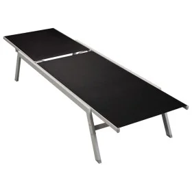 Sonnenliege aus schwarzem Stahl und Textilene von vidaXL, Liegen - Ref: Foro24-48011, Preis: 95,63 €, Rabatt: %