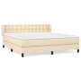Boxspringbett mit cremefarbener Stoffmatratze 180x200 cm von , Betten und Lattenroste - Ref: Foro24-3126586, Preis: 583,32 €,...