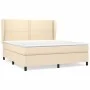 Box spring bed with cream fabric mattress 160x200 cm by , Beds and slatted bases - Ref: Foro24-3127898, Price: 568,87 €, Disc...