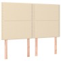 Box spring bed with cream fabric mattress 160x200 cm by , Beds and slatted bases - Ref: Foro24-3127898, Price: 593,35 €, Disc...