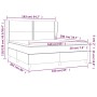 Box spring bed with cream fabric mattress 160x200 cm by , Beds and slatted bases - Ref: Foro24-3127898, Price: 593,35 €, Disc...