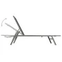 Black steel and textilene sun lounger by vidaXL, Loungers - Ref: Foro24-48011, Price: 95,59 €, Discount: %