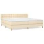 Box spring bed with cream fabric mattress 180x200 cm by , Beds and slatted bases - Ref: Foro24-3130614, Price: 577,40 €, Disc...