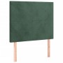 Box spring bed with dark green velvet mattress 90x190 cm by , Beds and slatted bases - Ref: Foro24-3132534, Price: 339,48 €, ...