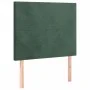 Cama box spring con colchón terciopelo verde oscuro 90x190 cm de , Camas y somieres - Ref: Foro24-3132534, Precio: 333,02 €, ...