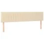 Box spring bed mattress and LED lights cream fabric 180x200 cm by , Beds and slatted bases - Ref: Foro24-3133338, Price: 560,...