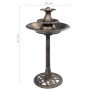 Fuente de baño para pájaros plástico verde 50x91 cm de vidaXL, Pilas para pájaros - Ref: Foro24-48233, Precio: 106,94 €, Desc...