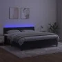 Box spring bed with mattress and LED dark green velvet 180x200cm by , Beds and slatted bases - Ref: Foro24-3134300, Price: 55...