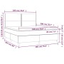 Cama box spring colchón y luces LED tela crema 180x200 cm de , Camas y somieres - Ref: Foro24-3135378, Precio: 628,12 €, Desc...