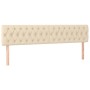 Box spring bed with cream fabric mattress 180x200 cm by , Beds and slatted bases - Ref: Foro24-3140318, Price: 580,80 €, Disc...