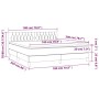 Box spring bed with cream fabric mattress 180x200 cm by , Beds and slatted bases - Ref: Foro24-3140318, Price: 580,80 €, Disc...