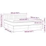 Box spring bed with cream fabric mattress 180x200 cm by , Beds and slatted bases - Ref: Foro24-3140798, Price: 562,47 €, Disc...