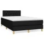Cama box spring con colchón tela negro 120x200 cm de , Camas y somieres - Ref: Foro24-3140843, Precio: 380,11 €, Descuento: %