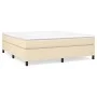 Box spring bed with cream fabric mattress 180x200 cm by , Beds and slatted bases - Ref: Foro24-3144444, Price: 504,46 €, Disc...