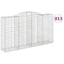 Gabion baskets 13 pcs arch shape iron 300x50x160/180 cm by , Pots and planters - Ref: Foro24-3146766, Price: 2,00 €, Discount: %
