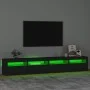 TV-Schrank mit LED-Leuchten Schwarz 240x35x40 cm von , TV-Möbel - Ref: Foro24-3152763, Preis: 176,83 €, Rabatt: %
