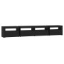 Mueble de TV con luces LED Negro 240x35x40 cm de , Muebles TV - Ref: Foro24-3152763, Precio: 171,14 €, Descuento: %