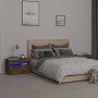 Nachttische mit LED-Leuchten, 2 Stück, geräucherte Eiche, 60 x 35 x 40 cm von , Nachttische - Ref: Foro24-3152827, Preis: 74,...