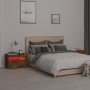 Nachttische mit LED-Leuchten, 2 Stück, geräucherte Eiche, 60 x 35 x 40 cm von , Nachttische - Ref: Foro24-3152827, Preis: 74,...