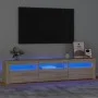 TV-Schrank mit LED-Leuchten Sonoma-Eiche 180x35x40 cm von , TV-Möbel - Ref: Foro24-3152756, Preis: 119,48 €, Rabatt: %