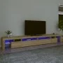 TV-Schrank mit LED-Leuchten, Farbe Sonoma-Eiche, 290 x 36,5 x 40 cm von , TV-Möbel - Ref: Foro24-3152804, Preis: 183,61 €, Ra...