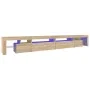 TV-Schrank mit LED-Leuchten, Farbe Sonoma-Eiche, 290 x 36,5 x 40 cm von , TV-Möbel - Ref: Foro24-3152804, Preis: 183,61 €, Ra...