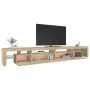 TV-Schrank mit LED-Leuchten, Farbe Sonoma-Eiche, 290 x 36,5 x 40 cm von , TV-Möbel - Ref: Foro24-3152804, Preis: 183,61 €, Ra...