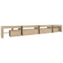 Mueble de TV con luces LED color roble Sonoma 290x36,5x40 cm de , Muebles TV - Ref: Foro24-3152804, Precio: 188,57 €, Descuen...