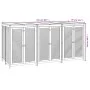 Caja de almacenaje de jardín madera maciza acacia 210x87x104 cm de , Cajas de almacenaje para exteriores - Ref: Foro24-315524...