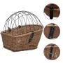 Bicycle rear basket with lid natural willow 55x31x36 cm by vidaXL, Bicycle baskets - Ref: Foro24-170903, Price: 82,41 €, Disc...
