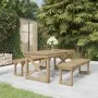 Garden dining set 3 pieces impregnated solid pine wood by , Garden sets - Ref: Foro24-3096621, Price: 390,38 €, Discount: %