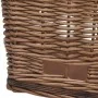 Bicycle rear basket with lid natural willow 55x31x36 cm by vidaXL, Bicycle baskets - Ref: Foro24-170903, Price: 82,41 €, Disc...