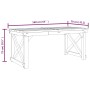 Set de comedor para jardín 3 pzas madera maciza pino impregnada de , Conjuntos de jardín - Ref: Foro24-3096621, Precio: 408,51 €
