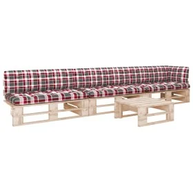4-piece pallet furniture and impregnated pine wood cushions by , Garden sets - Ref: Foro24-3066757, Price: 373,39 €, Discount: %