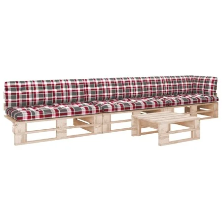 Muebles de palets 4 pzas y cojines madera pino impregnada de , Conjuntos de jardín - Ref: Foro24-3066757, Precio: 395,14 €, D...