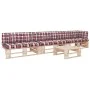 Muebles de palets 4 pzas y cojines madera pino impregnada de , Conjuntos de jardín - Ref: Foro24-3066757, Precio: 395,14 €, D...