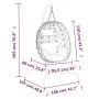 Steel and synthetic rattan egg hanging chair with taupe cushion by , Garden rockers - Ref: Foro24-360047, Price: 212,02 €, Di...