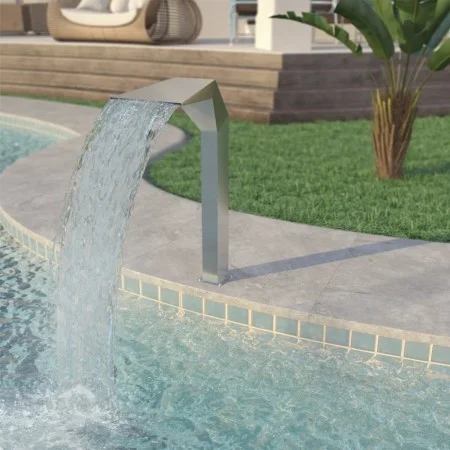 Poolbrunnen aus Edelstahl 50x30x90 cm silber von , Brunnen und Wasserfälle - Ref: Foro24-43695, Preis: 285,86 €, Rabatt: %