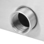 Stainless steel pool fountain 50x30x90 cm silver by , Fountains and waterfalls - Ref: Foro24-43695, Price: 291,17 €, Discount: %