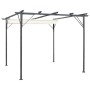 Pergola mit versenkbarem Stahldach in der Farbe Cremeweiß, 3x3 m von , Pergolen, Bögen und Gartenspaliere - Ref: Foro24-49325...