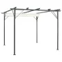 Pergola mit versenkbarem Stahldach in der Farbe Cremeweiß, 3x3 m von , Pergolen, Bögen und Gartenspaliere - Ref: Foro24-49325...