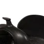 Western saddle, bridle and real leather breastplate 16" black by , Frames - Ref: Foro24-91353, Price: 243,79 €, Discount: %