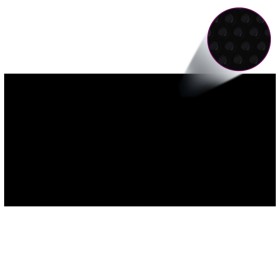 Black PE pool cover 450x210 cm by , Pool covers - Ref: Foro24-92164, Price: 34,09 €, Discount: %